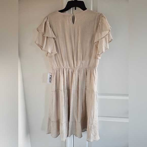 Cream Flutter Dress - Picture 6 of 6